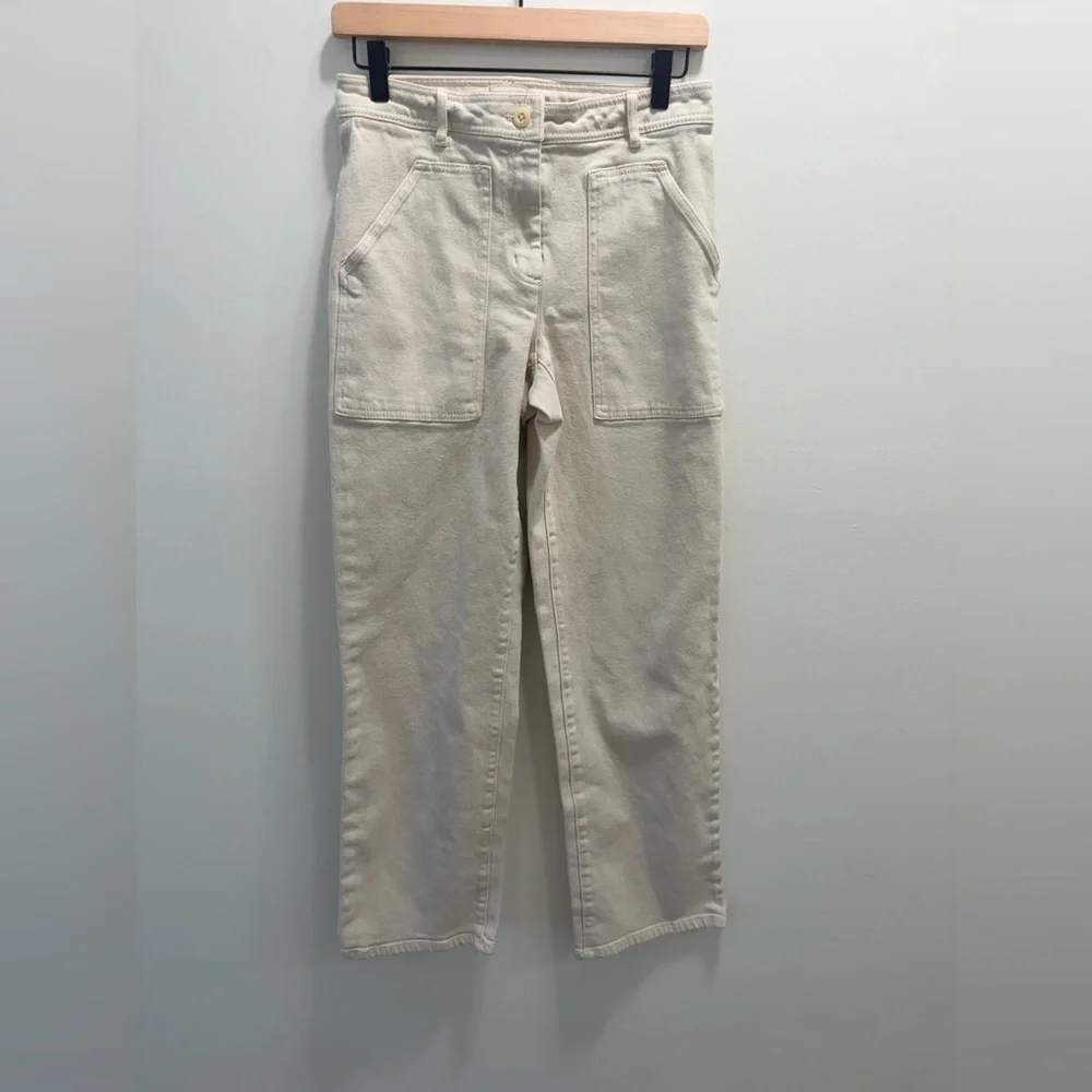 Wilfred Free Aritzia Utility Pants – Cream / Off-White (Size 2) - Picture 3 of 6